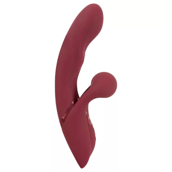 Javida - vibrator rabbit cu două funcții - încărcare USB - roșu