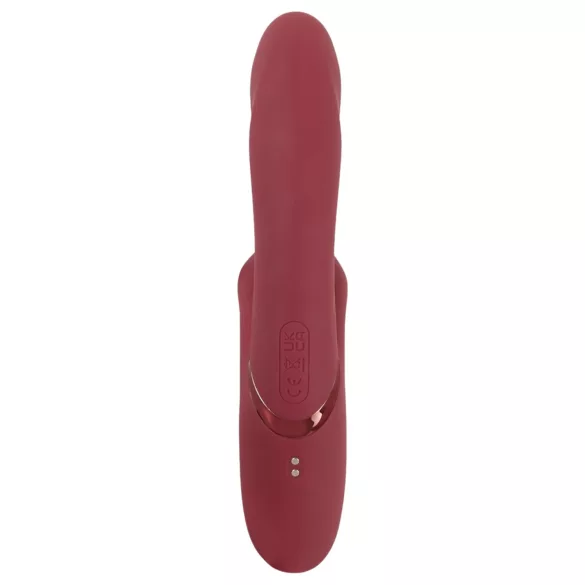 Javida - vibrator rabbit cu două funcții - încărcare USB - roșu