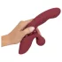 Javida - vibrator rabbit cu două funcții - încărcare USB - roșu