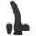Naked Addiction - vibrator realist cu rotație și împingere (negru)