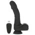 Naked Addiction - vibrator realist cu rotație și împingere (negru)