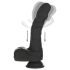 Naked Addiction - vibrator realist cu rotație și împingere (negru)