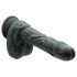 Naked Addiction - vibrator realist cu rotație și împingere (negru)