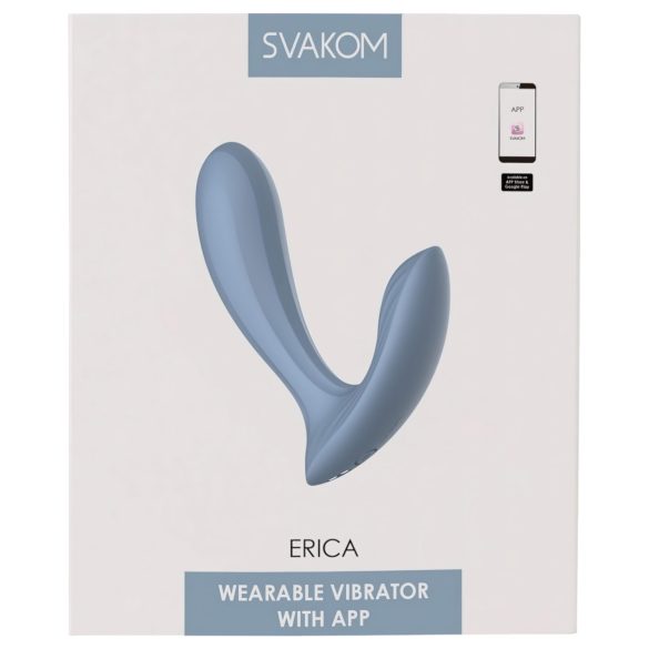 Svakom Erica - vibrator smart de purtat - albastru