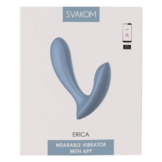 Svakom Erica - vibrator inteligent pentru purtat - (albastru)