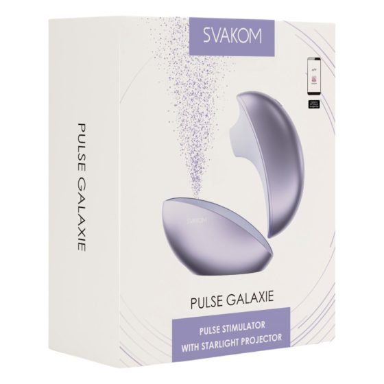 Svakom Pulse Galaxie - stimulator clitoridian cu unde de aer și proiector (violet)