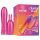 Durex Tease & Vibe - Vibrator în formă de baghetă cu stimulare iepuraș (roz)