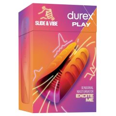   Durex Slide & Vibe - vibrator cu acumulator, rezistent la apa, pentru stimularea glandului (roz)