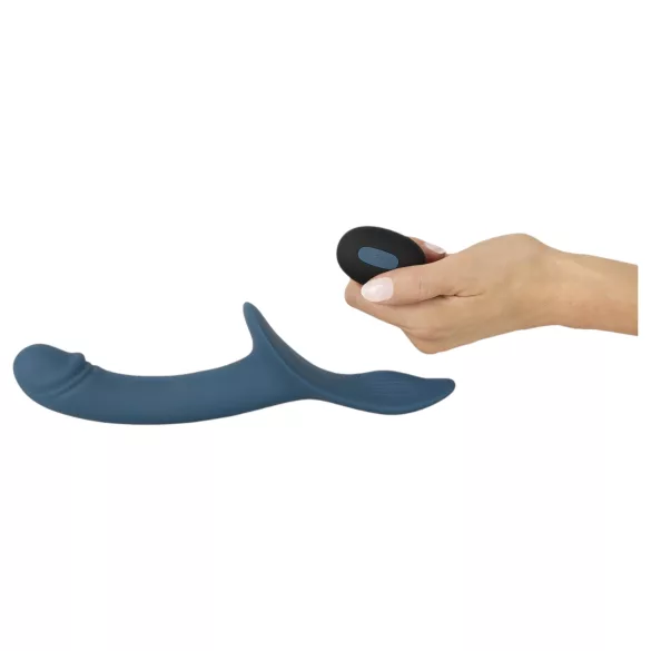 You2Toys - strap-on vibrator set - negru-albastru