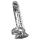 Crystal - Vibrator cu ventuză (transparent)
