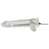 Crystal - Vibrator cu ventuză (transparent)