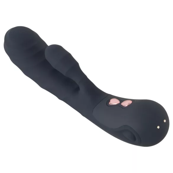 You2Toys - Oh! Rabbit vibrator cu braț pentru clitoris (negru)