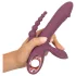 You2Toys - vibrator triplu cu acumulator - lila