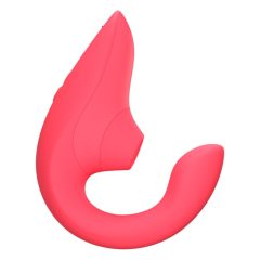   Womanizer Blend - vibrator flexibil pentru punctul G și stimulator de clitoris (coral)