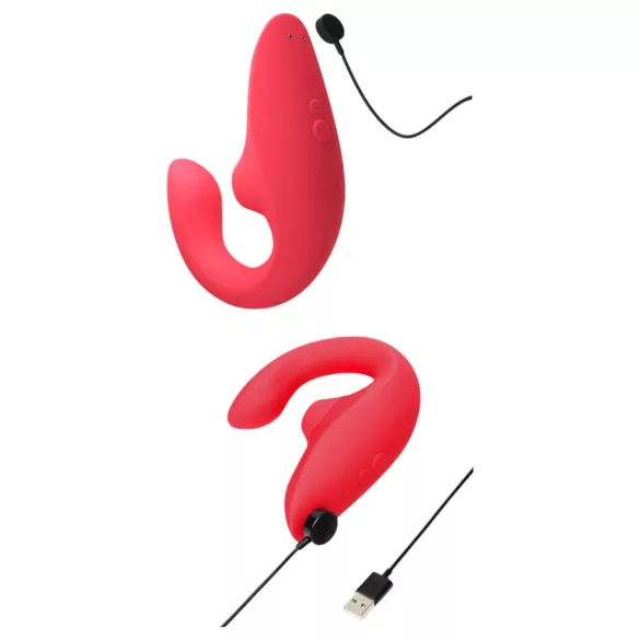 Womanizer Blend - vibrator pentru punctul G și stimulator clitoridian (coral)