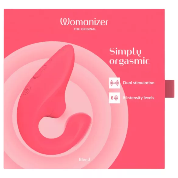 Womanizer Blend - vibrator pentru punctul G și stimulator clitoridian (coral)