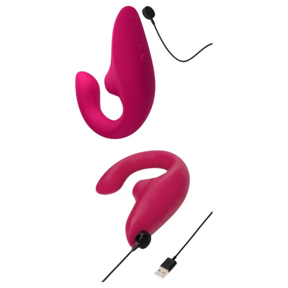 Womanizer Blend - Vibrator punctul G și stimulent clitoridian (roz)