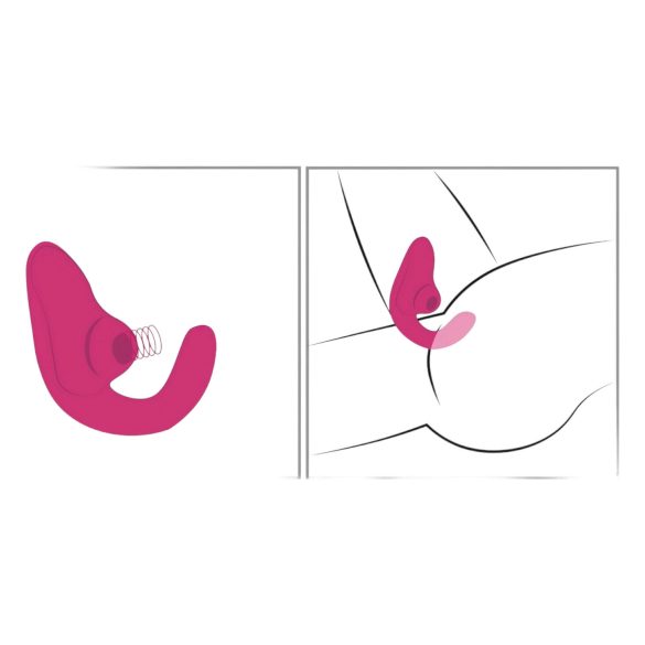Womanizer Blend - Vibrator punctul G și stimulent clitoridian (roz)