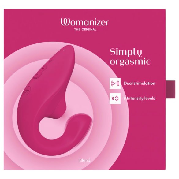 Womanizer Blend - Vibrator punctul G și stimulent clitoridian (roz)