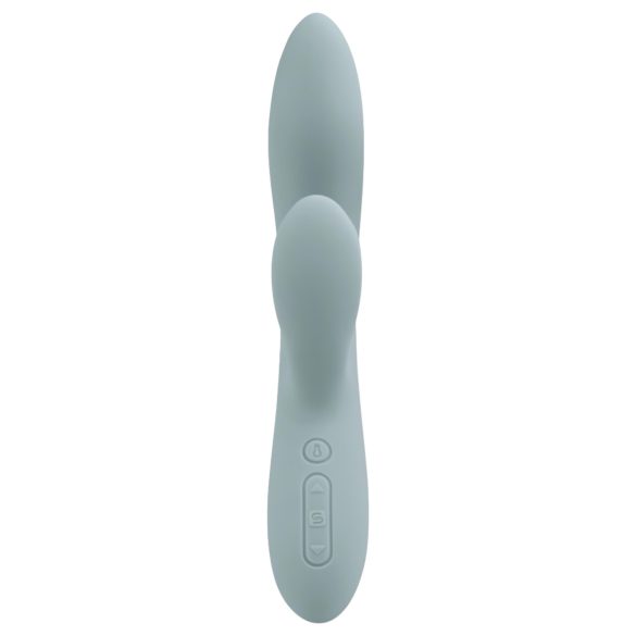 Svakom Chika - vibrator punctul G cu braț pentru clitoris - silicon gri