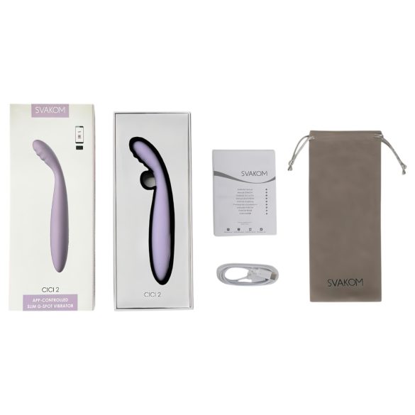 Svakom Cici 2 - vibrator inteligent pentru punctul G - mov