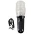 Stroker - masturbator vibrant, rotativ (transparent)