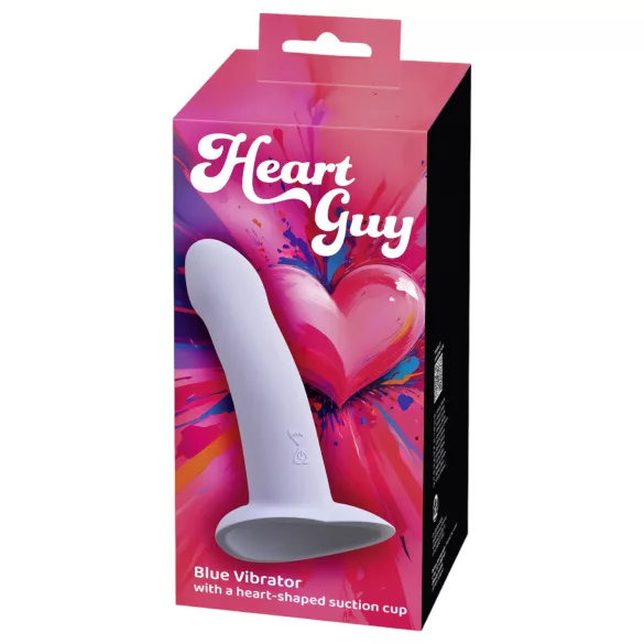 You2Toys - Vibrator în formă de inimă - silicon, albastru