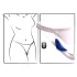 Smile - chiloți vibrator purtabili extra subțiri, cu telecomandă (albastru)