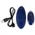 Smile - chiloți vibrator purtabili extra subțiri, cu telecomandă (albastru)