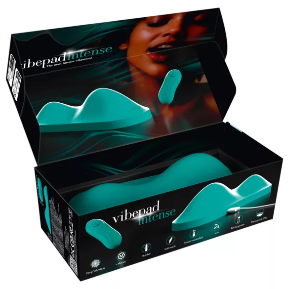 Vibepad Intense - pernă vibrator pentru stimularea clitorisului (turcoaz)