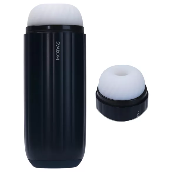 Svakom Sam Neo 2 - Masturbator controlat prin aplicație, pentru bărbați (alb-negru)