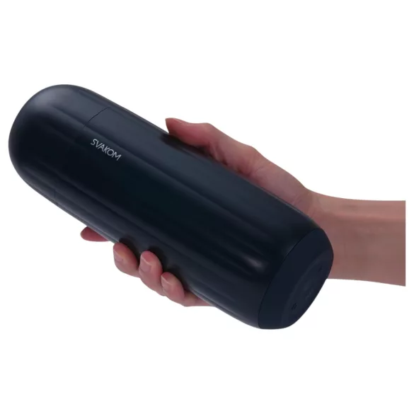 Svakom Sam Neo 2 - Masturbator controlat prin aplicație, pentru bărbați (alb-negru)