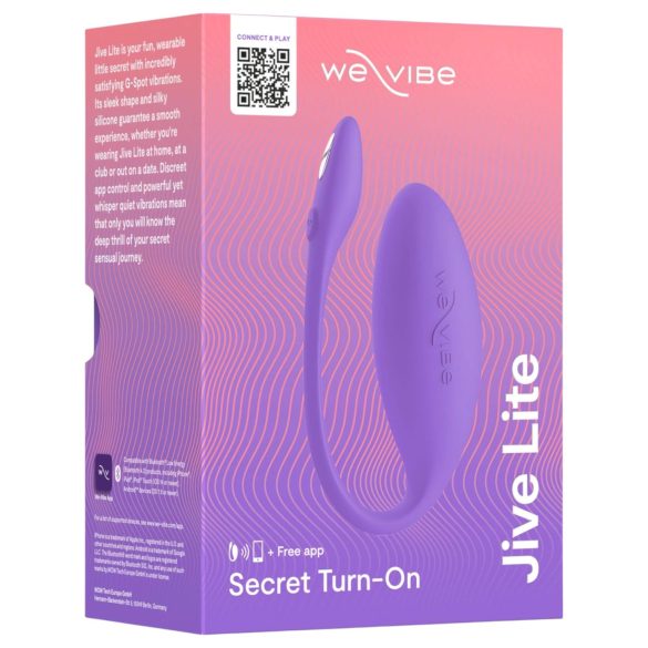 We-Vibe Jive Lite - ou vibrator inteligent cu acumulator - mov