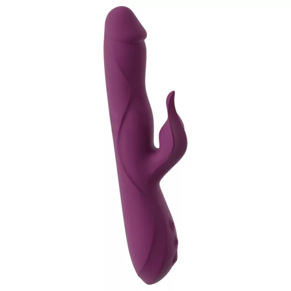 Javida - Vibrator 3 în 1 cu mișcare, rotație și bile - lila
