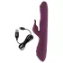 Javida - Vibrator 3 în 1 cu mișcare, rotație și bile - lila