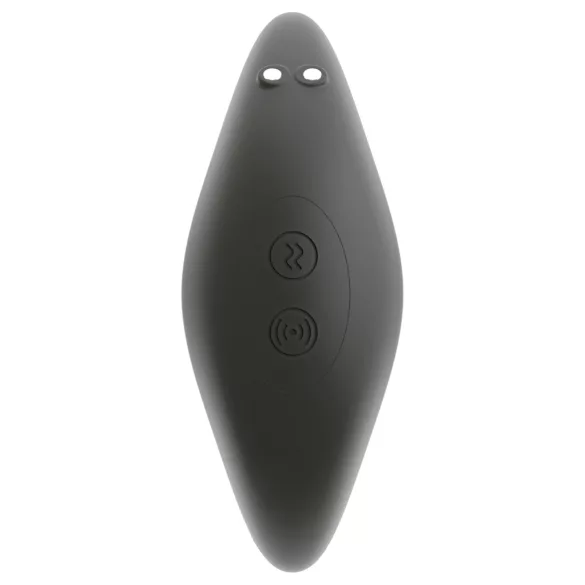 ANOS - vibrator prostată cu inel mobil - silicon negru