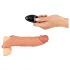 Realistixxx - mânecă realistă penis cu vibrații wireless - silicon natur 20cm