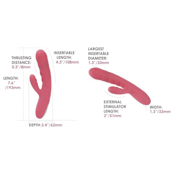 Svakom Avery - vibrator cu funcție pulsatorie și braț pentru clitoris