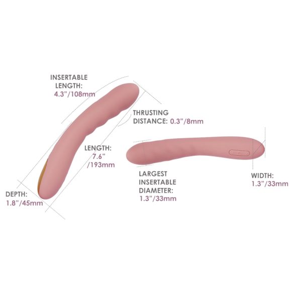 Svakom Ava Neo - vibrator inteligent cu impulsuri (roz)