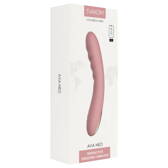 Svakom Ava Neo - vibrator inteligent cu impulsuri (roz)