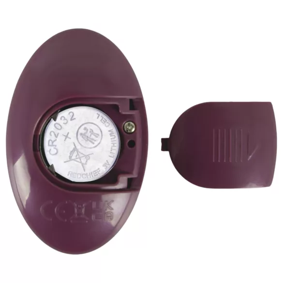 Javida - vibrator de cuplu fără bretele, cu ham (mov)
