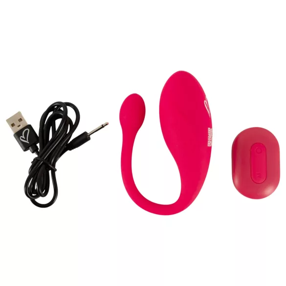 Beau Coeur Koral - ou vibrator cu telecomandă - roz
