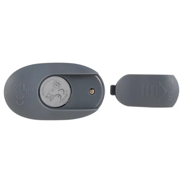 Beau Coeur Vylor - inel penis și testicule cu vibrator clitoridian - gri
