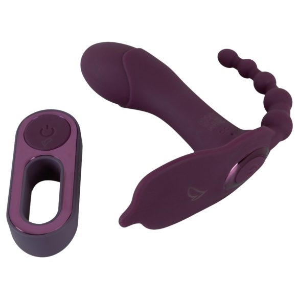 Beau Coeur Ariva - 3în1 vibrator chiloți (mov)