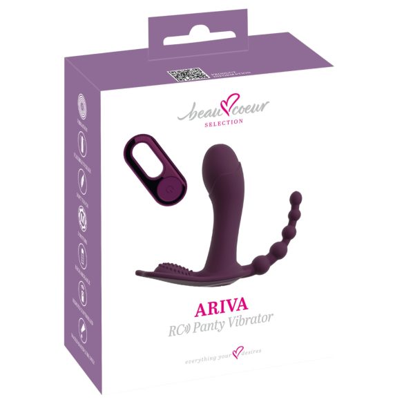 Beau Coeur Ariva - 3în1 vibrator chiloți (mov)