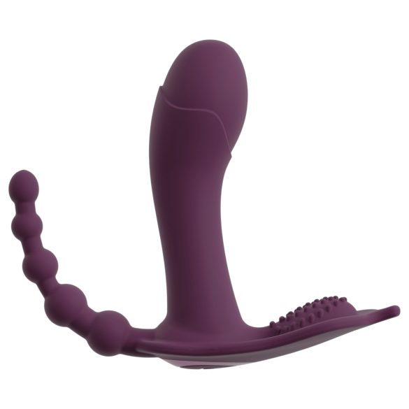 Beau Coeur Ariva - 3în1 vibrator chiloți (mov)