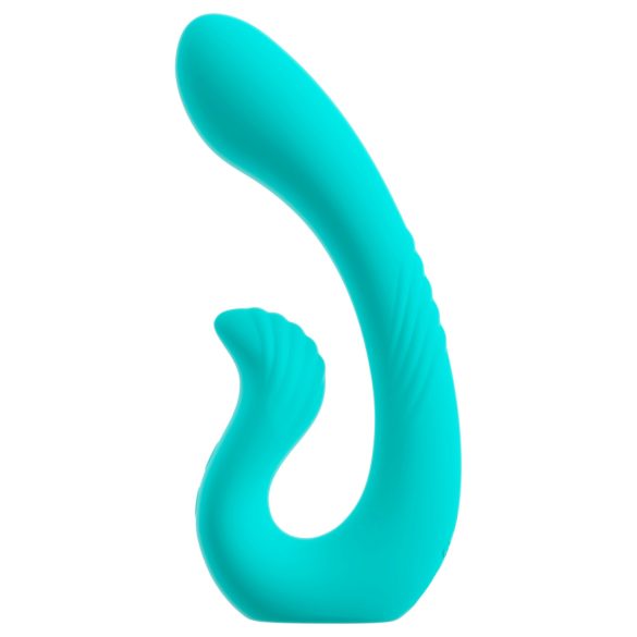 Beau Coeur Naira - vibrator pentru punctul G și clitoris - silicon verde