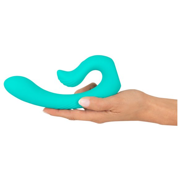 Beau Coeur Naira - vibrator pentru punctul G și clitoris - silicon verde