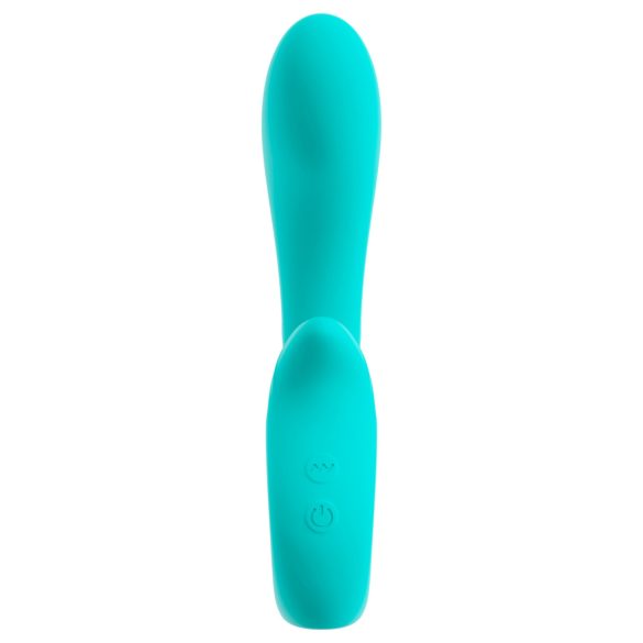 Beau Coeur Naira - vibrator pentru punctul G și clitoris - silicon verde