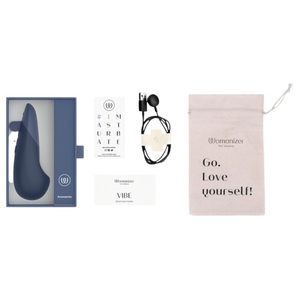 Womanizer - vibrator clitoridian - stimulare intensă - albastru